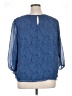 Evri 100% Polyester Blue 3/4 Sleeve Blouse Size 1X - photo 2