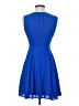 Express 100% Polyester Solid Blue Cocktail Dress Size 0 - photo 2