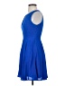 Express 100% Polyester Solid Blue Cocktail Dress Size 0 - photo 5