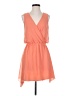 Bebe 100% Polyester Solid Orange Casual Dress Size S - photo 1