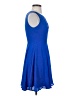 Express 100% Polyester Solid Blue Cocktail Dress Size 0 - photo 4