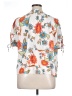 Rose + Olive White Short Sleeve Blouse Size XL - photo 2