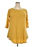 Zenana Yellow 3/4 Sleeve Top Size 2X - photo 1