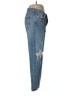 AGOLDE 100% Cotton Hearts Blue Jeans Size 28 waist - photo 4