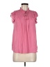 Maison d' Amelie 100% Polyester Pink Short Sleeve Blouse Size M - photo 1