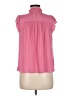 Maison d' Amelie 100% Polyester Pink Short Sleeve Blouse Size M - photo 2