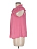 Maison d' Amelie 100% Polyester Pink Short Sleeve Blouse Size M - photo 5