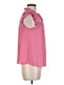 Maison d' Amelie 100% Polyester Pink Short Sleeve Blouse Size M - photo 4