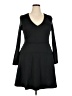 Just Fabulous Solid Black Casual Dress Size XXL - photo 1
