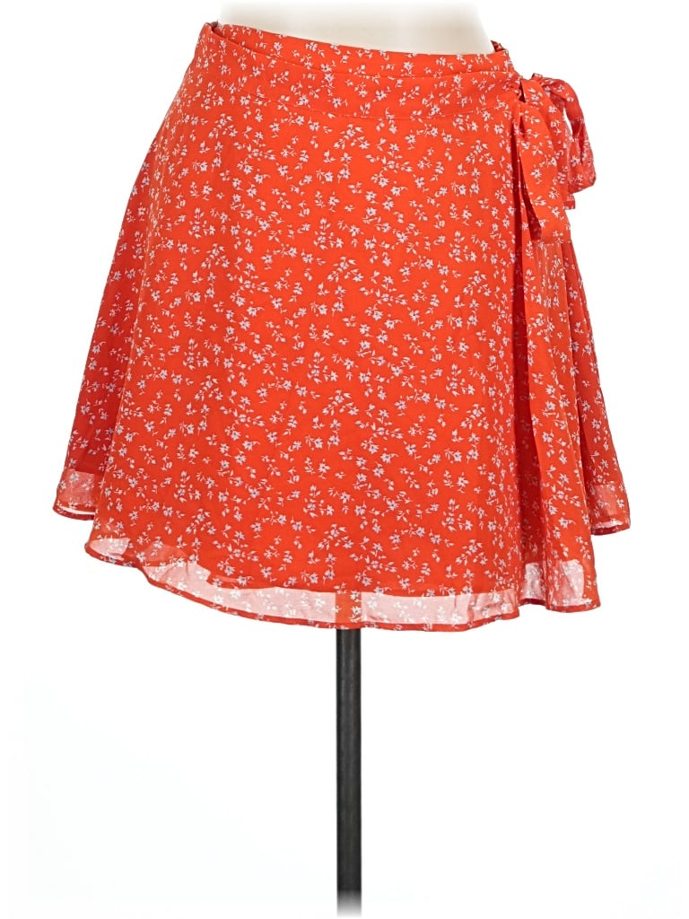 Pre-owned Forever 21 Casual Skirt In Orange