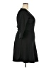 Just Fab Solid Black Casual Dress Size XXL - photo 4