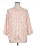 Jachs Girlfriend 100% Polyester Paisley Orange 3/4 Sleeve Blouse Size XL - photo 1