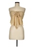 Hello Molly 100% Polyester Gold Sleeveless Blouse Size 6 - photo 1