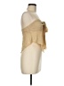 Hello Molly 100% Polyester Gold Sleeveless Blouse Size 6 - photo 4