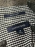Lands' End 100% Baumwolle Houndstooth Gray 3/4 Sleeve Button-Down Shirt Size 8 - photo 7