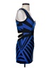 Xtaren Chevron-herringbone Blue Cocktail Dress Size S - photo 4