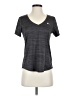 Nike 100% Polyester Gray Short Sleeve Top Size S - photo 1
