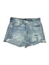7 For All Mankind Blue Denim Shorts Size 27 waist - photo 1
