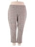 Croft & Barrow Houndstooth Brown Casual Pants Size 22W - photo 1