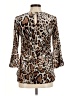 Frank Lyman Design Animal Print Brown 3/4 Sleeve Blouse Size 6 - photo 2