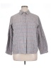 Woolrich 100% Cotton Checkered-gingham Gray 3/4 Sleeve Button-Down Shirt Size XL Petite - photo 1
