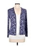 Alex Evenings 100% Polyester Purple Cardigan Size 6 - photo 1