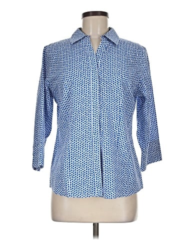 Chico's 3/4 Sleeve Button-Down Shirt (view 1)