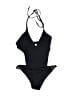 MICHAEL Michael Kors Solid Black One Piece Swimsuit Size 6 - photo 1