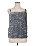 On 34th 100% Polyester Silver Sleeveless Top Size XL - photo 1