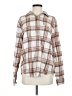 Aeropostale Plaid Brown Long Sleeve Blouse Size S - photo 1