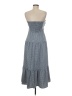 THML Checkered-gingham Blue Gray Casual Dress Size M - photo 2