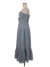 THML Checkered-gingham Blue Gray Casual Dress Size M - photo 5