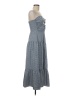 THML Checkered-gingham Blue Gray Casual Dress Size M - photo 4