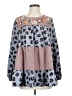 Oddi 100% Polyester Blue Long Sleeve Blouse Size S - photo 1