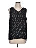 Apt. 9 100% Polyester Black Sleeveless Blouse Size L - photo 1