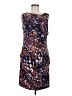 Suzi Chin Print Brown Cocktail Dress Size 8 - photo 1