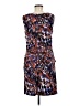 Suzi Chin Print Brown Cocktail Dress Size 8 - photo 2