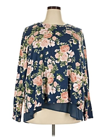 B Collection by Bobeau Long Sleeve Blouse (view 1)