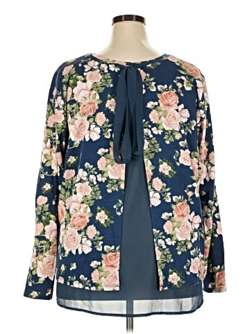 B Collection by Bobeau Long Sleeve Blouse (view 2)