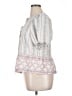 CeCe 100% Polyester White Short Sleeve Blouse Size XL - photo 5