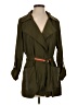 Anthropologie 100% Polyester Green Trenchcoat Size XS - photo 1
