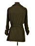 Anthropologie 100% Polyester Green Trenchcoat Size XS - photo 2