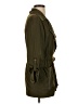 Anthropologie 100% Polyester Green Trenchcoat Size XS - photo 4