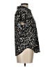 Fred David Animal Print Black Short Sleeve Blouse Size L - photo 4