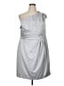 David's Bridal Silver Cocktail Dress Size 18 - photo 1
