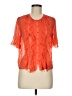 Joie Orange Short Sleeve Blouse Size M - photo 1