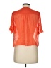 Joie Orange Short Sleeve Blouse Size M - photo 2