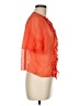 Joie Orange Short Sleeve Blouse Size M - photo 4