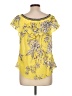 Hale Bob Yellow Short Sleeve Blouse Size L - photo 2