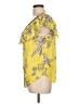 Hale Bob Yellow Short Sleeve Blouse Size L - photo 5